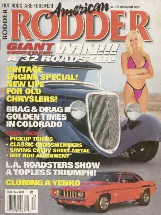 AMERICAN RODDER 1999 NOV - YENKO CAMARO, VINTAGE HEMI UPGRADES, PICKUP BEDS